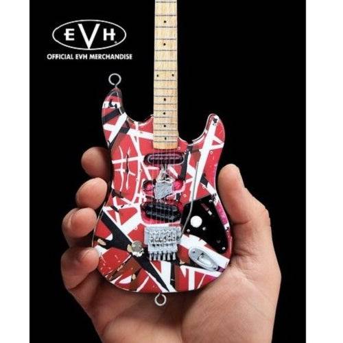 Eddie Van Halen Frankenstein Red & White Mini Guitar Replica Collectible