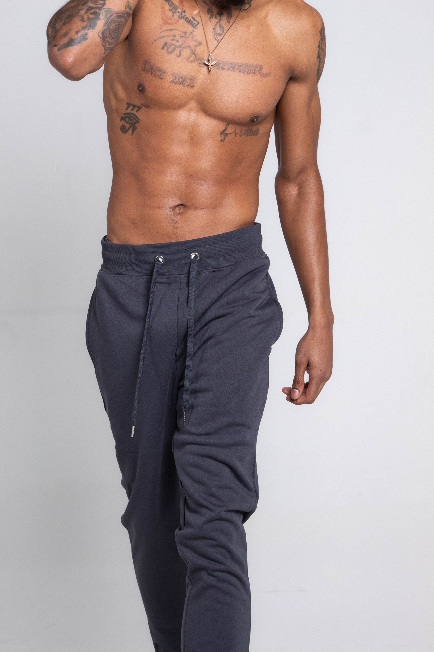 M5690-AJSKP MULTI-COLOR STACKED SWEATPANTS