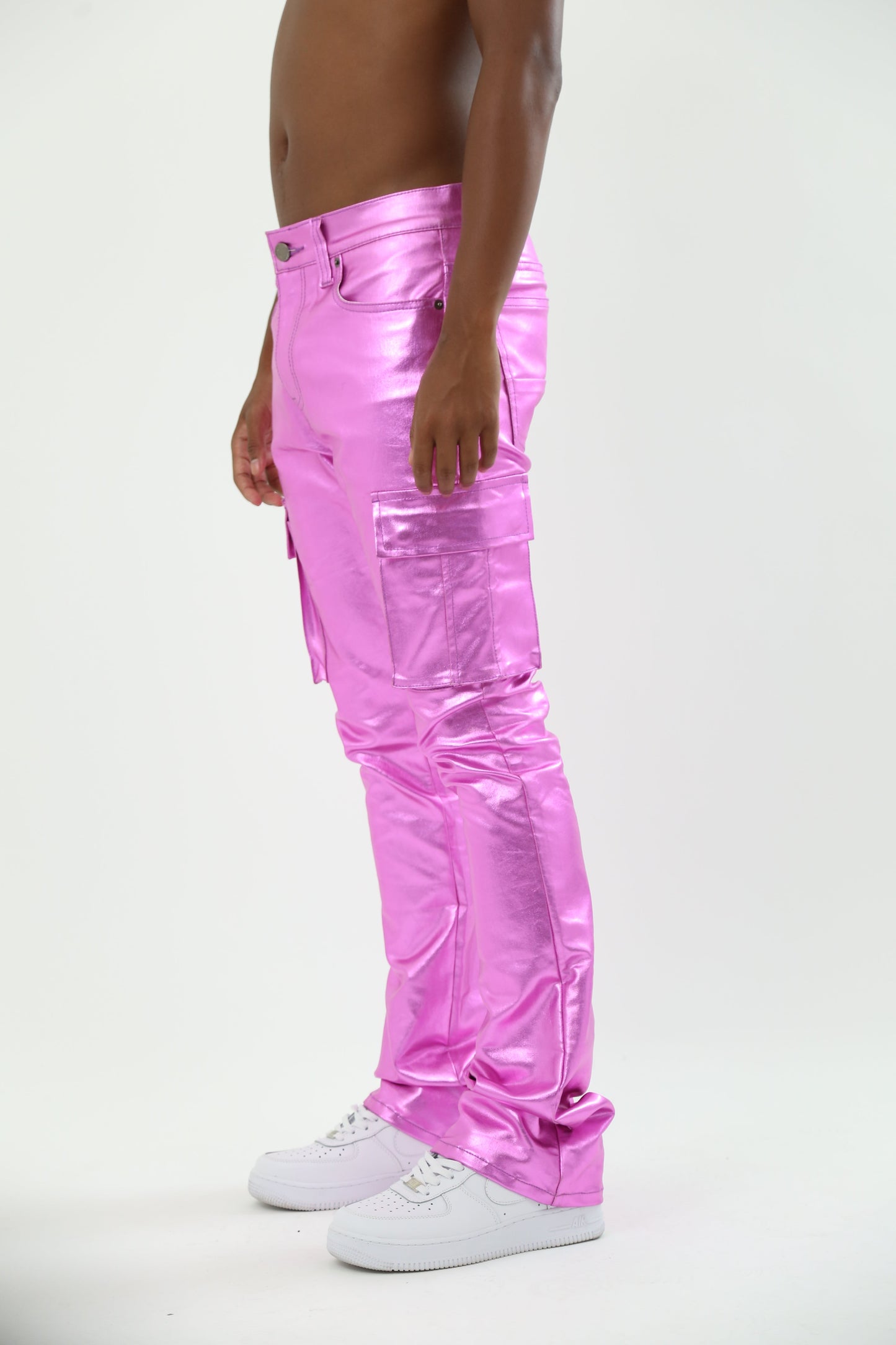 ASJ8069 METALLICA DIP STACKED JEANS