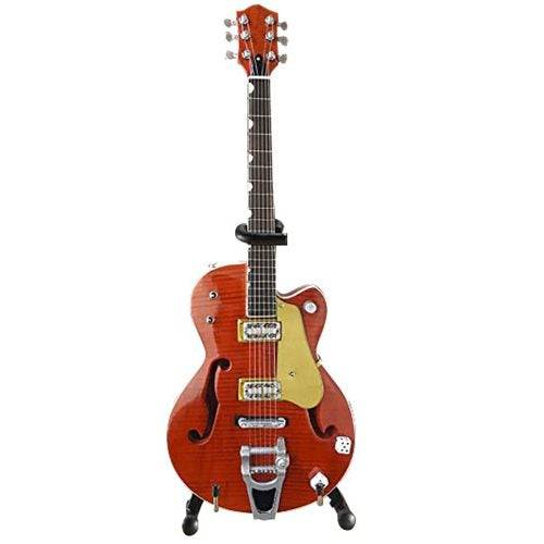 Brian Setzer Nashville Orange Dice Hollow Body Miniature Guitar Replica