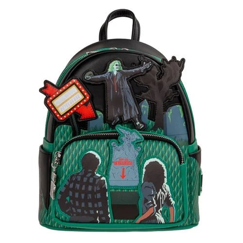 Loungefly Beetlejuice Graveyard Glow-in-the-Dark Mini-Backpack - Entertainment Earth Exclusive