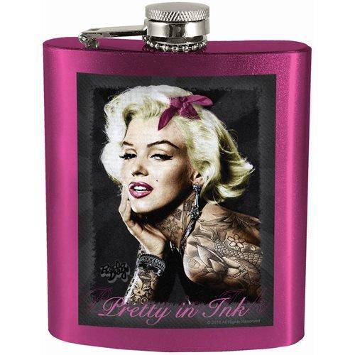 Marilyn Monroe Pretty in Ink 7oz. Hip Flask